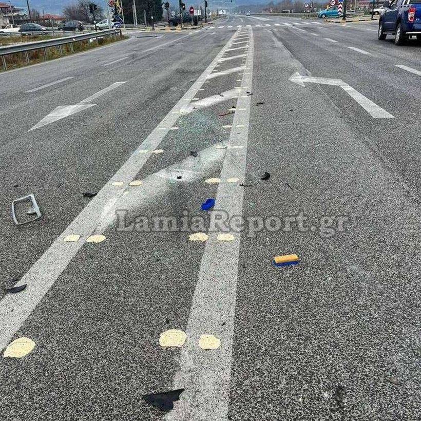 Από το τροχαίο δεν υπήρξαν σοβαροί τραυματισμοί 