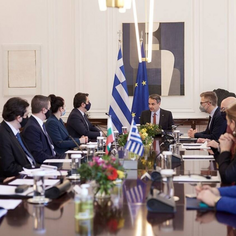 Συνάντηση Μητσοτάκη με Βούλγαρους