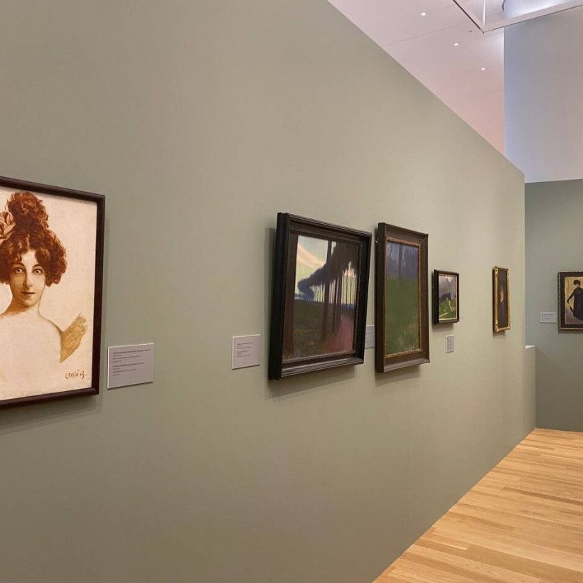 Αποψη της έκθεσης Παρθένη