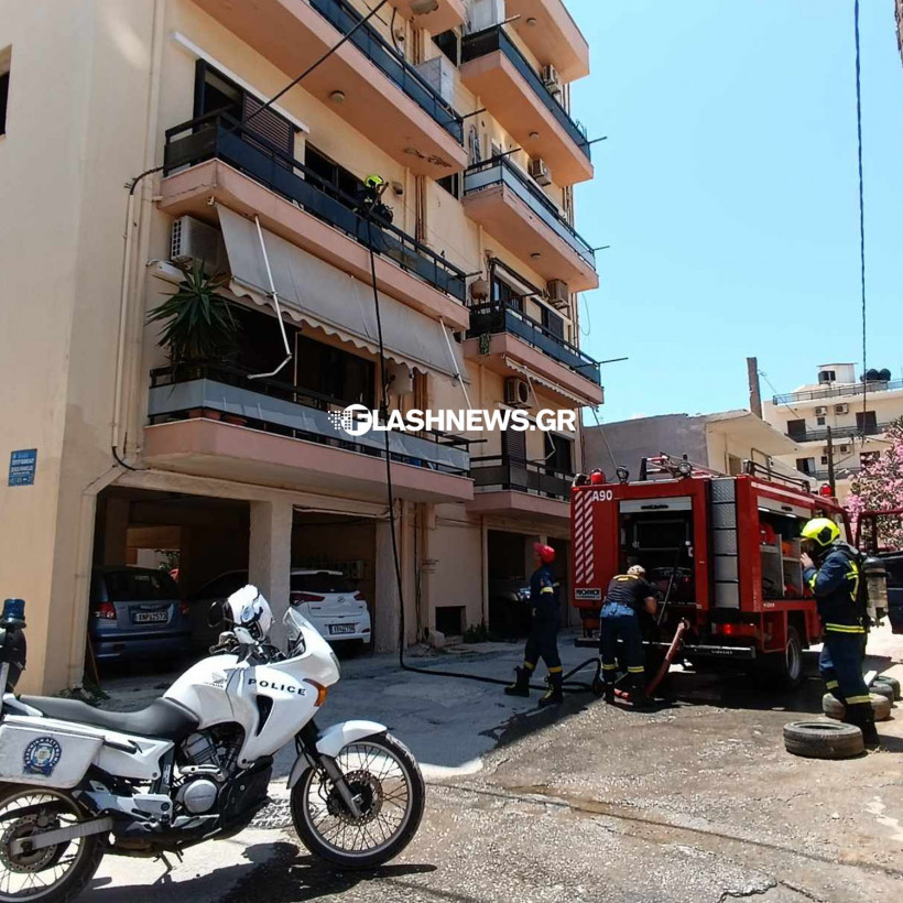 Χανιά φωτιά διαμέρισμα