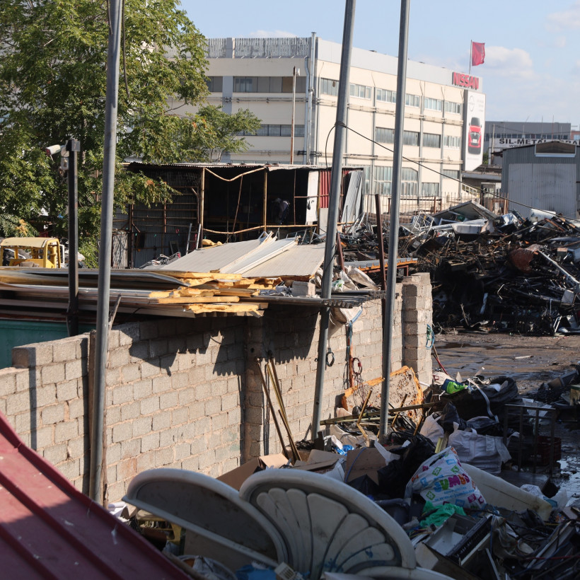 [379763] ΠΥΡΚΑΓΙΑ ΣΕ ΧΩΡΟ ΕΡΓΟΣΤΑΣΙΟΥ ΣΤΟ ΑΙΓΑΛΕΩ (ΓΙΑΝΝΗΣ ΠΑΝΑΓΟΠΟΥΛΟΣ / EUROKINISSI)