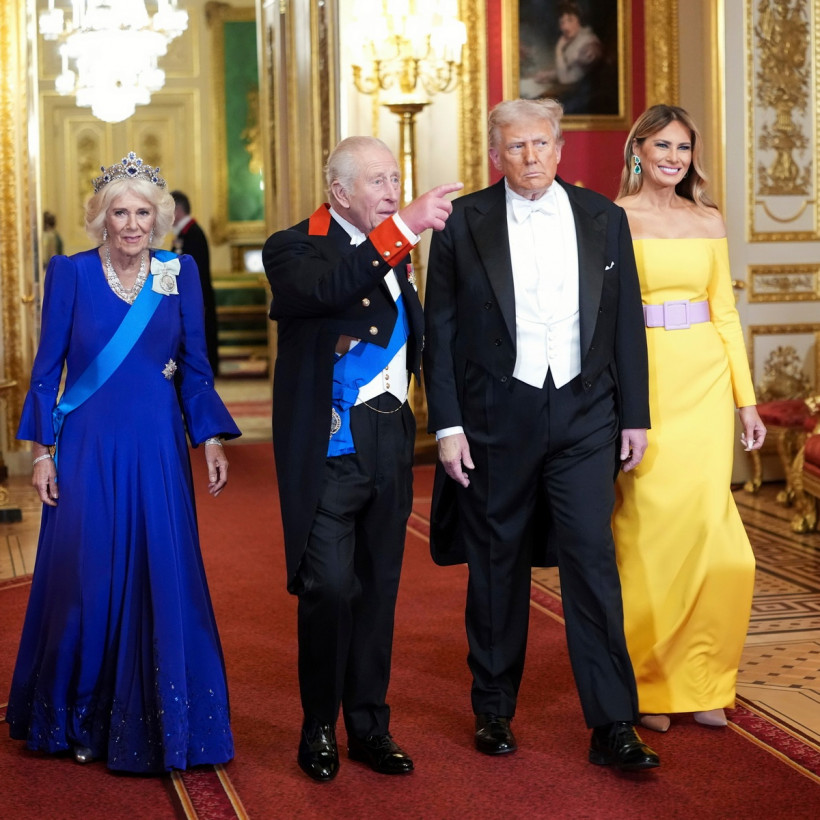 APTOPIX Trump Britain Royals