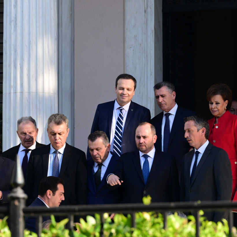 [383098] ΣΥΝΑΝΤΗΣΗ ΤΟΥ ΠΡΩΘΥΠΟΥΡΓΟΥ ΚΥΡΙΑΚΟΥ ΜΗΤΣΟΤΑΚΗ ΜΕ ΤΟΥΣ ΒΟΥΛΕΥΤΕΣ ΤΗΣ ΝΔ (ΤΑΤΙΑΝΑ ΜΠΟΛΑΡΗ/EUROKINISSI)