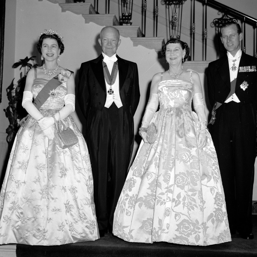Elizabeth II,Philip,Dwight Eisenhower,Mamie Eisenhower