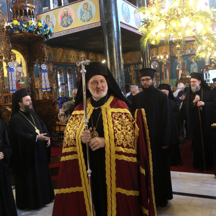 Ο ΑΡΧΙΕΠΙΣΚΟΠΟΣ ΑΜΕΡΙΚΗΣ ΕΛΠΙΔΟΦΟΡΟΣ ΣΤΗΝ ΝΕΑ ΙΩΝΙΑ,(ΧΡΗΣΤΟΣ ΜΠΟΝΗΣ///EUROKINISSI)