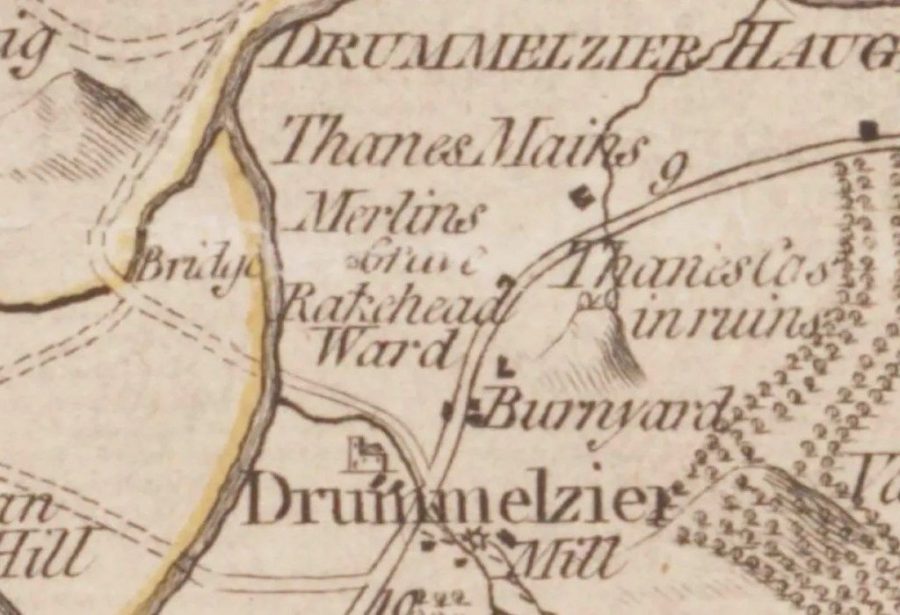 Map of Drummelzier