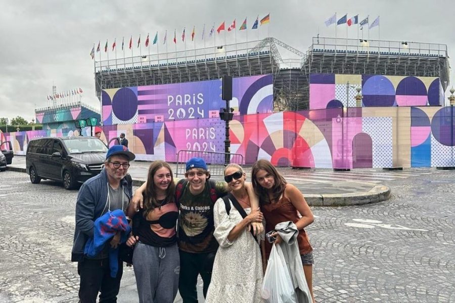 Sarah Jessica Parker, Matthew Broderick and their three kids James, Tabitha and Marion at the 2024 Paris Olympics.