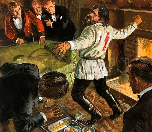 Rasputin shot in the back