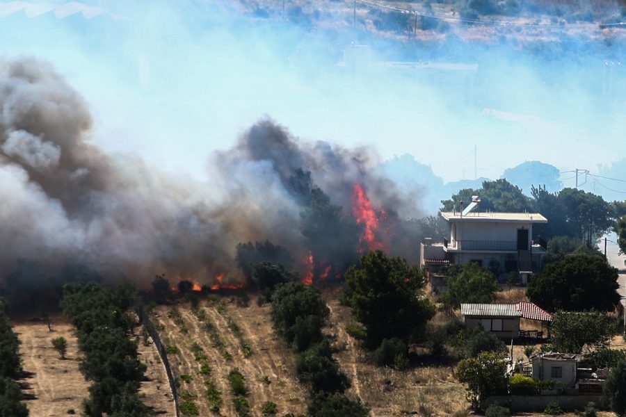 Φωτιά στη Ραφήνα