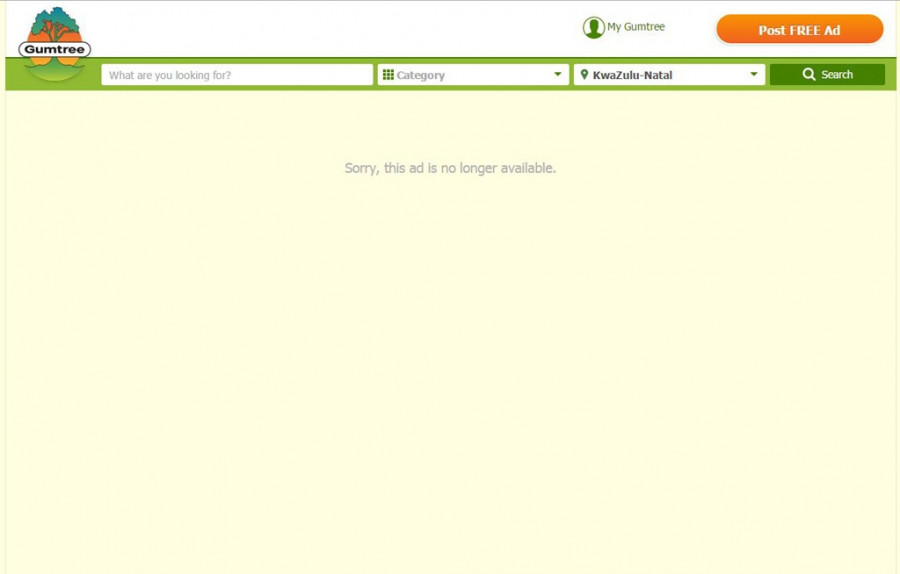 GUMTREE not avail