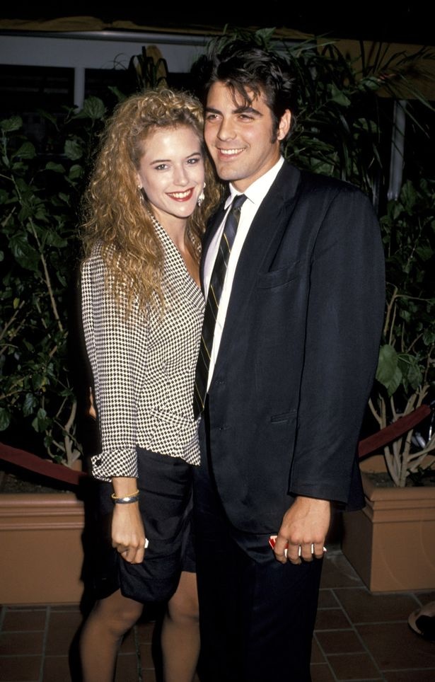 Kelly Preston and George Clooney