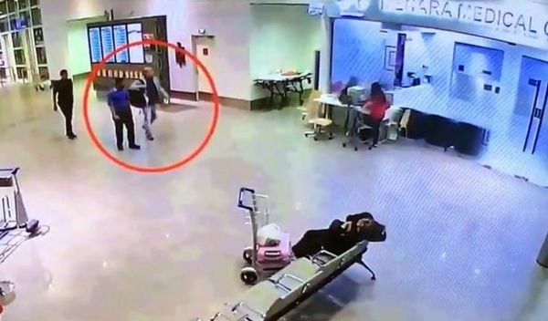 Shocking moment female hit squad spray Kim Jong nam in the face with poison moments before he 1