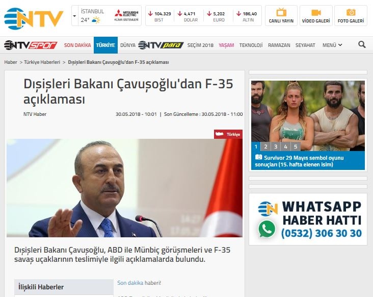 cavusoglu ntv
