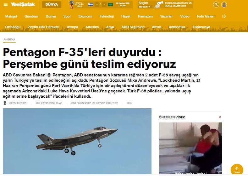 yeni safak f35