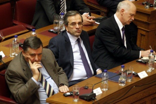 samaras papandreou karatzaferis
