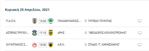 Η επόμενη αγωνιστική