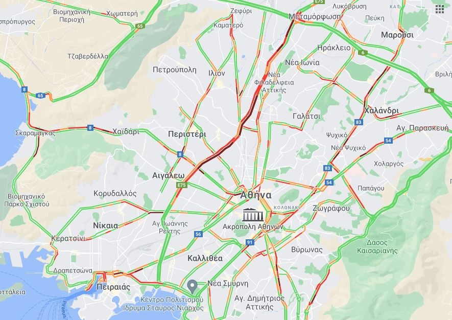 Χάρτης κίνηση