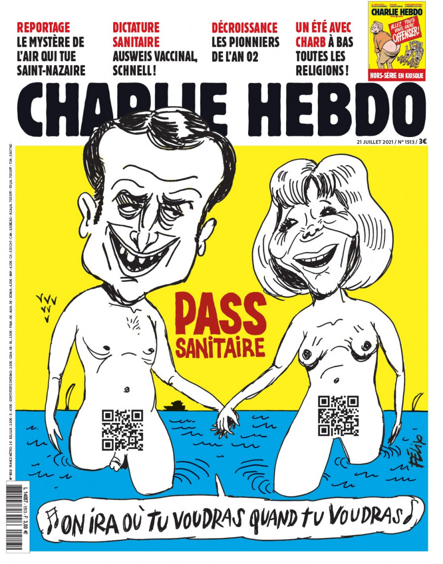 charlie hebdo υγειονομικό πάσο