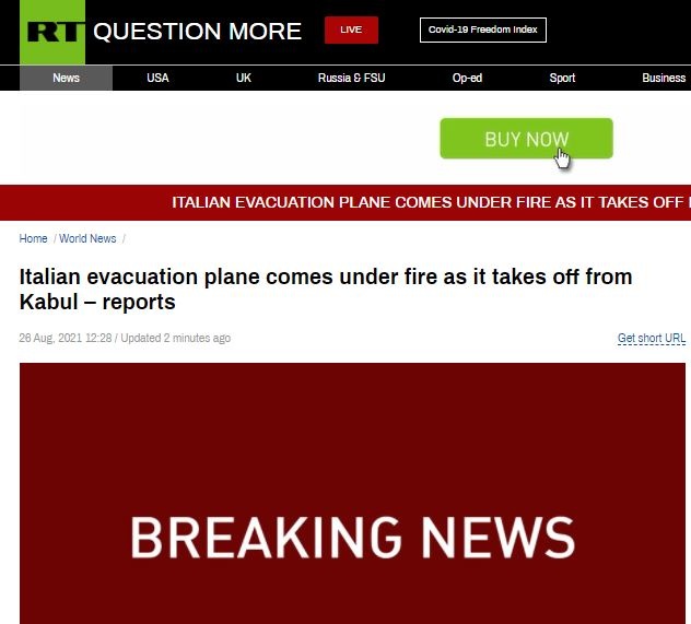 Το δημοσίευμα του RT