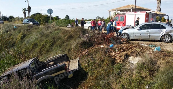 Το σημείο που σημειώθηκε το τροχαίο
