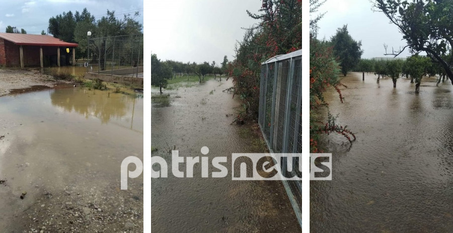 Πλημμύρες στον οικισμό Παλούκι 