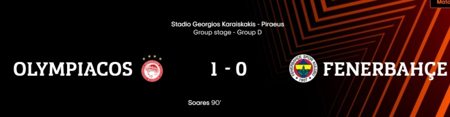 Ολυμπιακός - Φενέρμπαχτσε 1-0