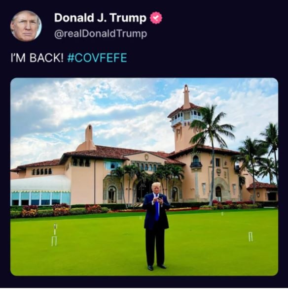 Η ανάρτηση του Ντόναλντ Τραμπ