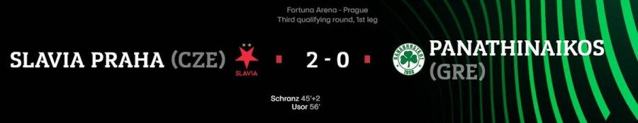 Σλάβια Πράγας - Παναθηναϊκός 2-0