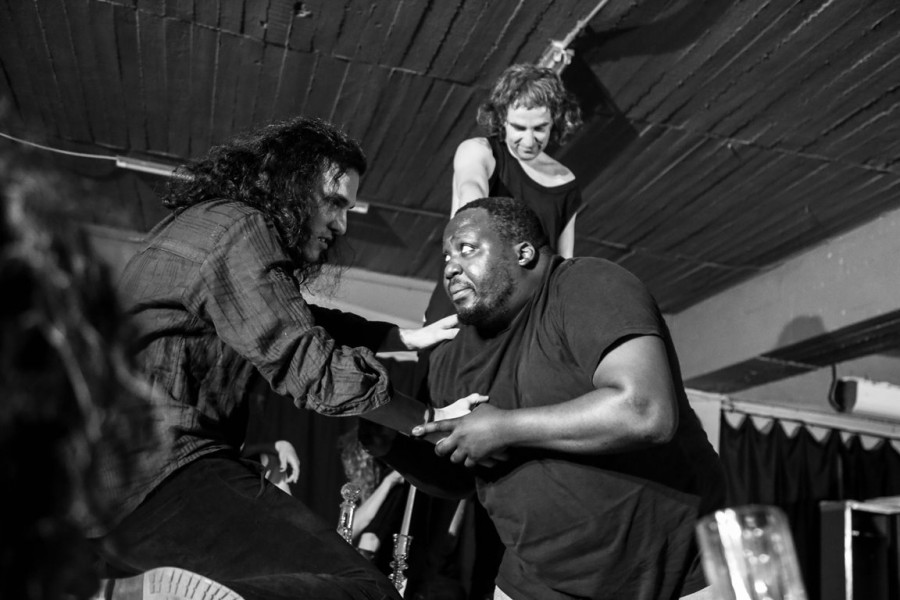 O Αιμιλιανός Σταματάκης με τον Άρη Σερβετάλη και τον Ζερόμ Καλουτά