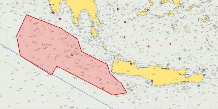 Ο χάρτης της NAVTEX