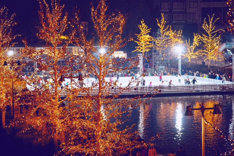 To παγοδρόμιο στο Κανάλι