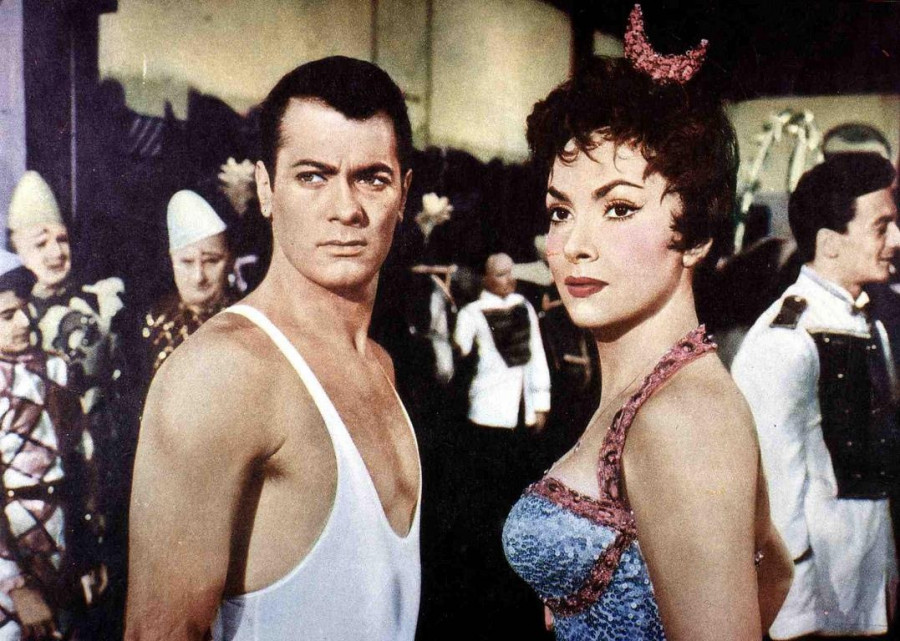 Με τον Τόνι Κέρτις το 1956