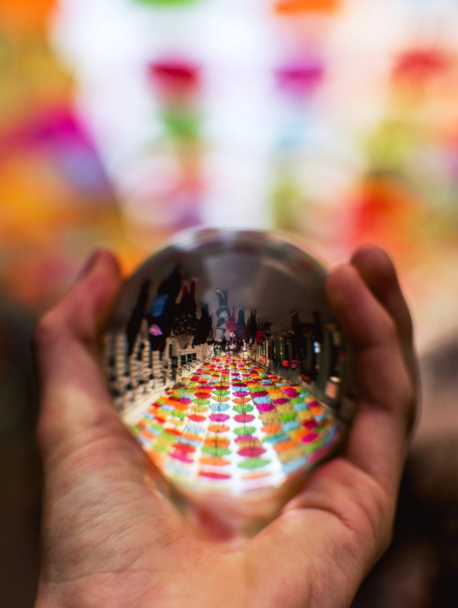 σφαίρα πολύχρωμες ομπρέλες