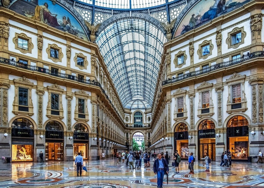 Η Γκαλερία Βιτόριο Εμανουέλε Β΄(Galleria Vittorio Emanuele II)