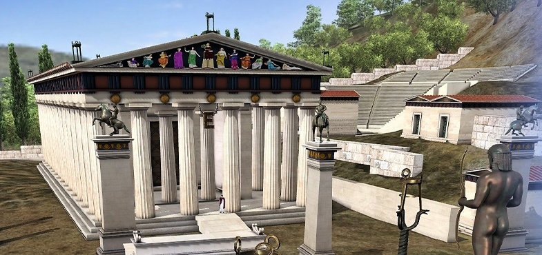 Διαδραστική περιήγηση στο Ιερό των Δελφών