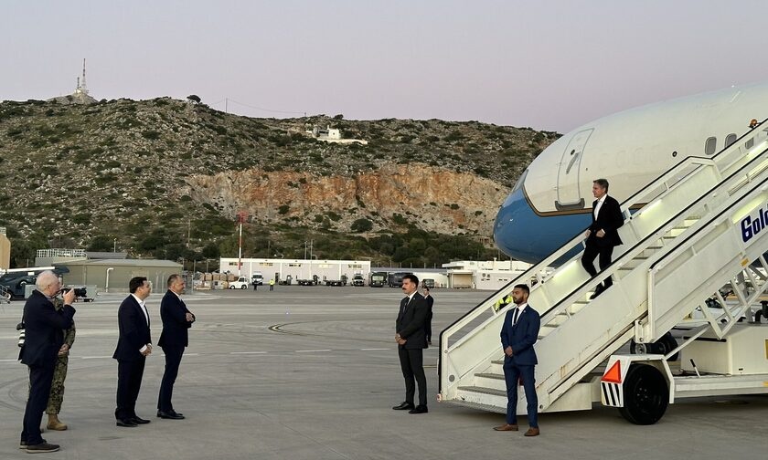 Χανιά: Έφτασε ο Αμερικανός υπουργός Εξωτερικών Άντονι Μπλίνκεν
