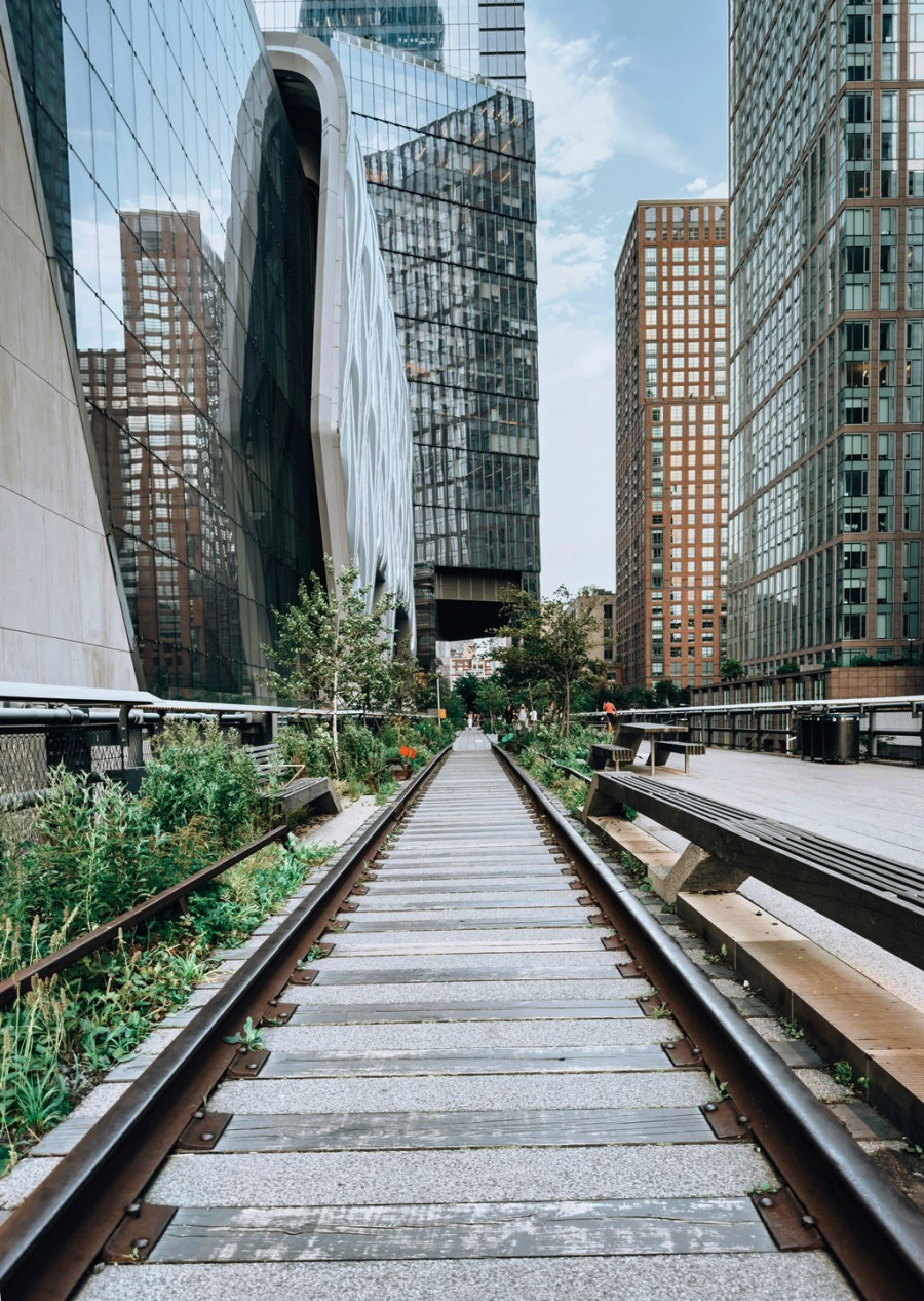 Το High Line Park έχει πανοραμική θέα στον ποταμό Χάντσον