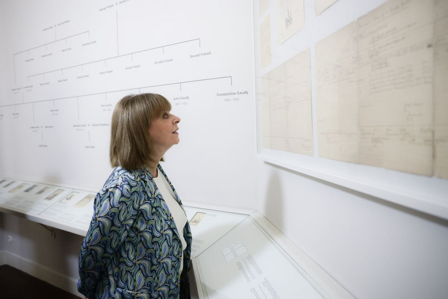 Η Πρόεδρος της Δημοκρατίας στην Οικία Καβάφη