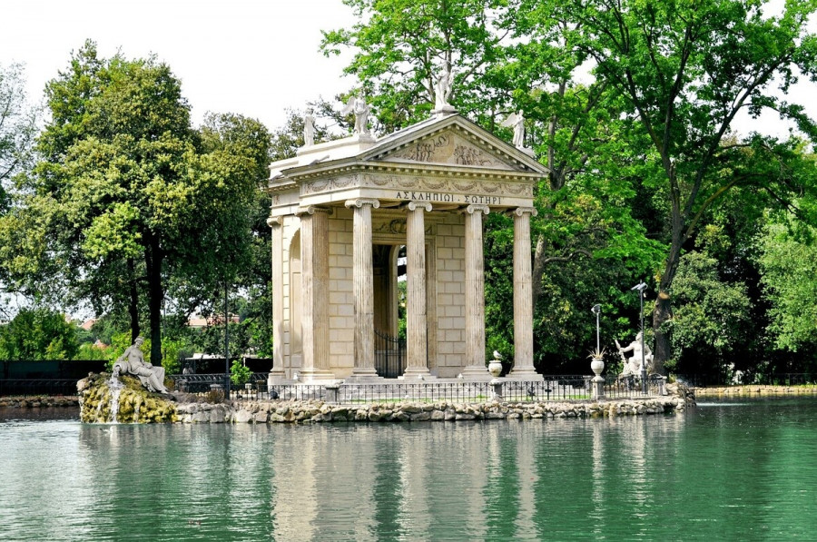 Η καταπράσινη Villa Borghese