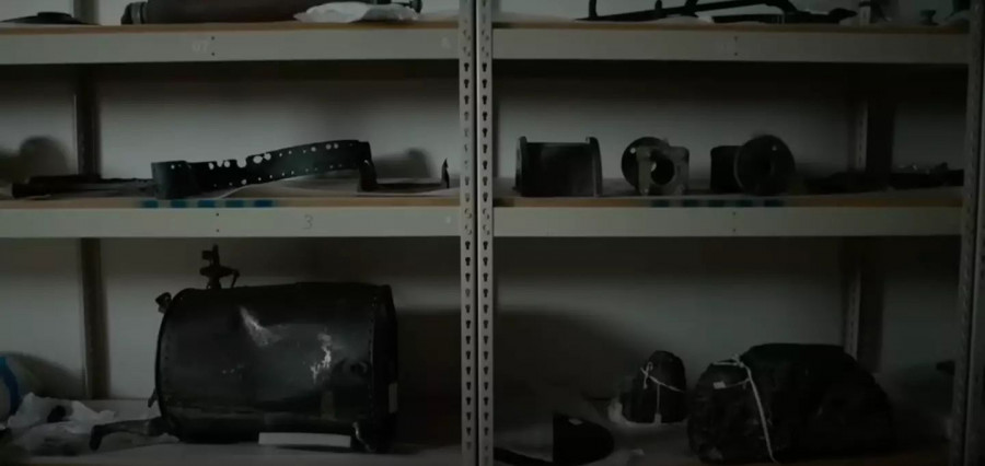 The warehouse has thousands of items stored on its shelves. (BBC News)