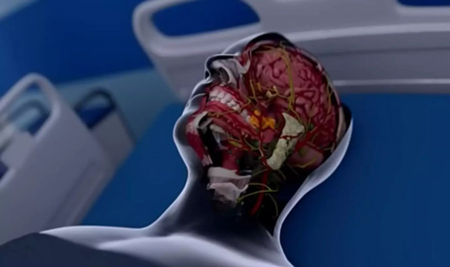 A simulation has outlined what happens to the brain in the moments after death (YouTube/hashemalghailiofficialchannel)