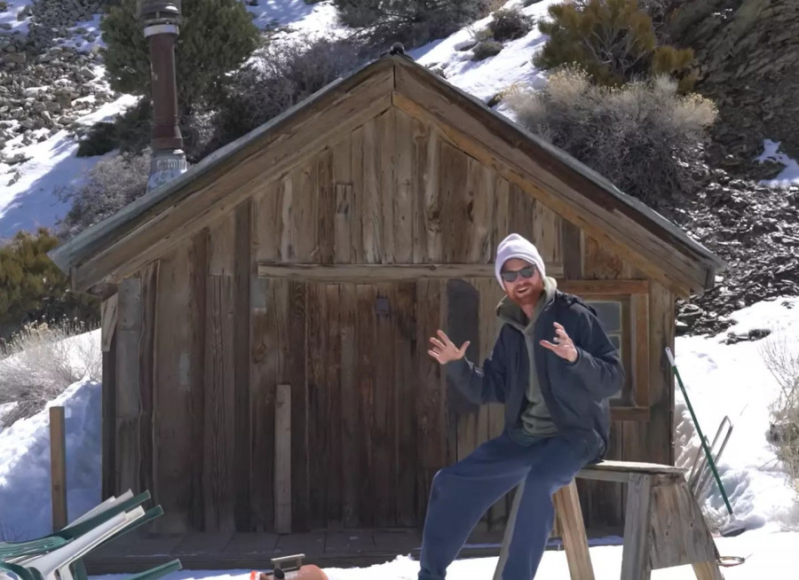 He bought a ghost town and now he's living in it. (YouTube/Ghost Town Living)