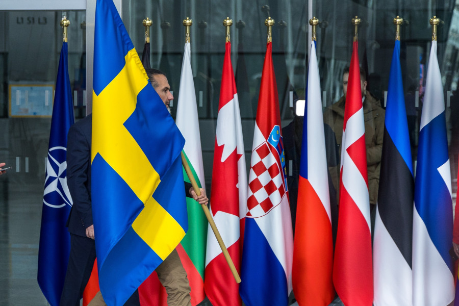 NATO Ceremony Marks Sweden's New Membership In Military Alliance