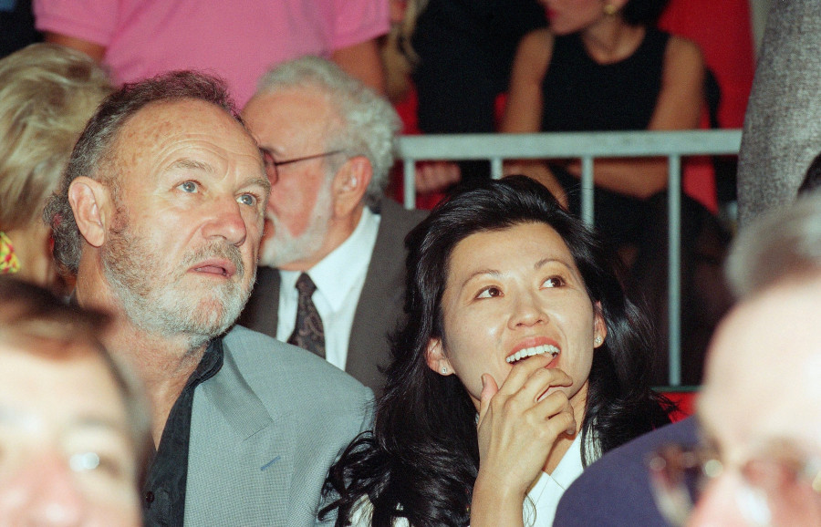 Actor Gene Hackman and Betsy Arakawa