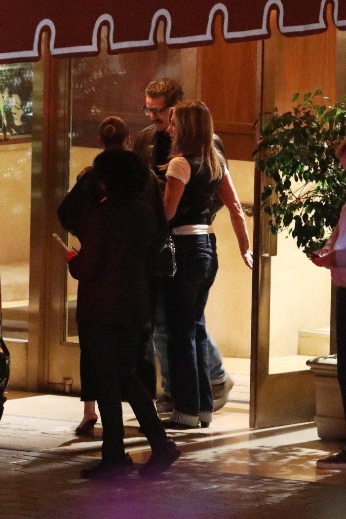 Jennifer Aniston and Pedro Pascal on Saturday