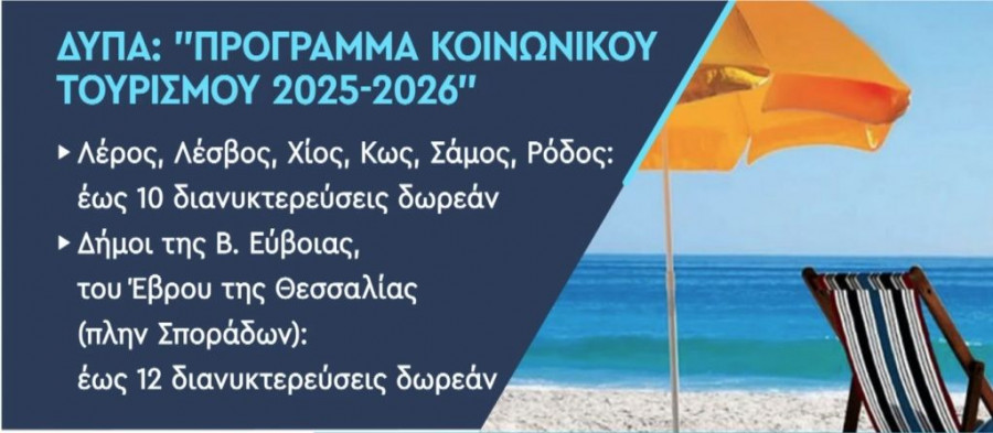 Σπ. Πρωτοψάλτης για Πρόγραμμα Κοινωνικού Τουρισμού: Ξεκινά την 1η Ιουνίου, πιο νωρίς από ποτέ – Ποιες οι προϋποθέσεις (κάρτες)