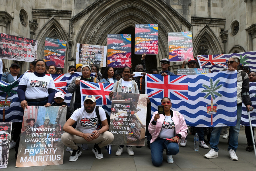Britain Mauritius Chagos Islands Protest