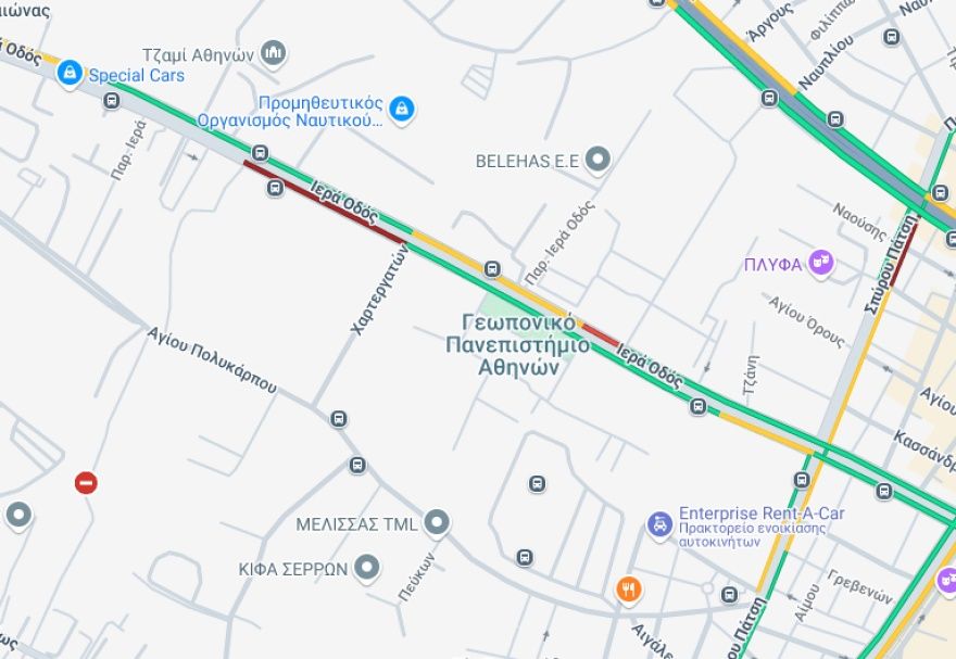 Καραμπόλα τριών ΙΧ και ενός δικύκλου στην Ιερά Οδό - Τραυματίστηκε οδηγός