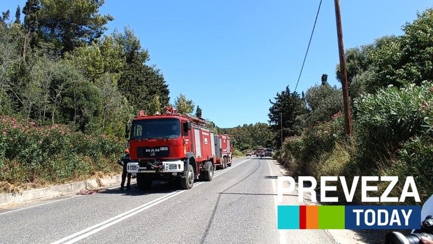 Οριοθετήθηκε η φωτιά στο  Μονολίθι Πρέβεζας