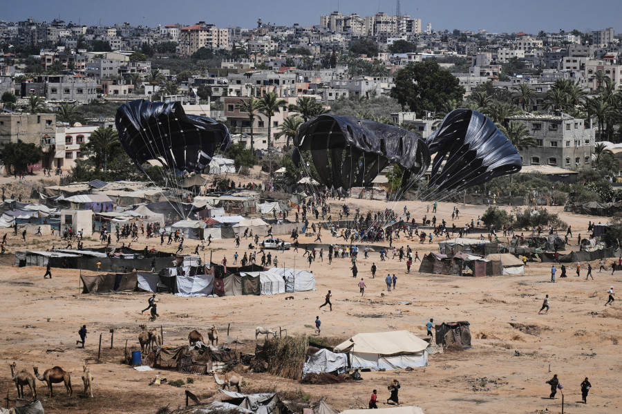 Γάζα Παλαιστίνη Ανθρωπιστική Βοήθεια από αέρος